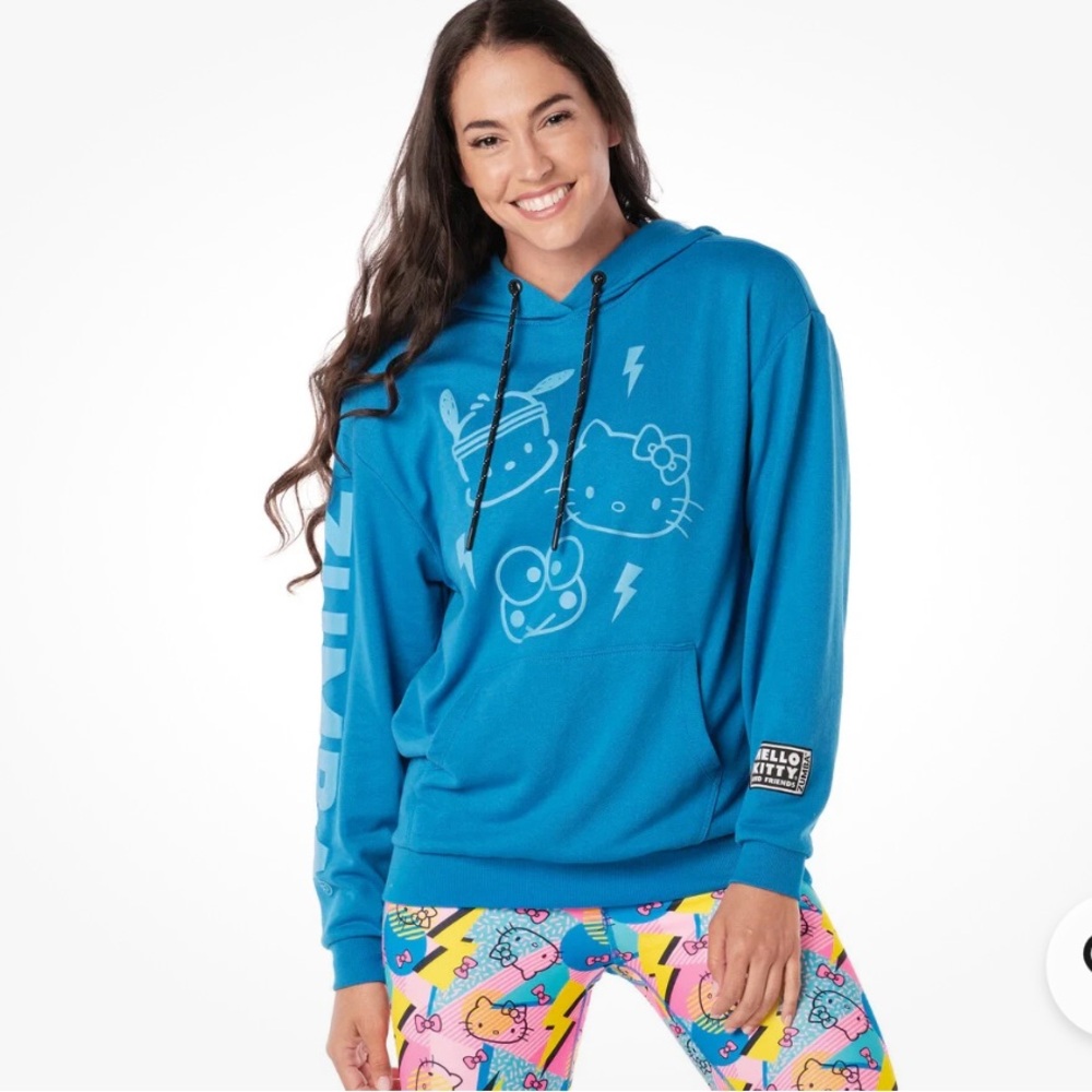 Zumba Fitness X Hello Kitty Blue Hoodie